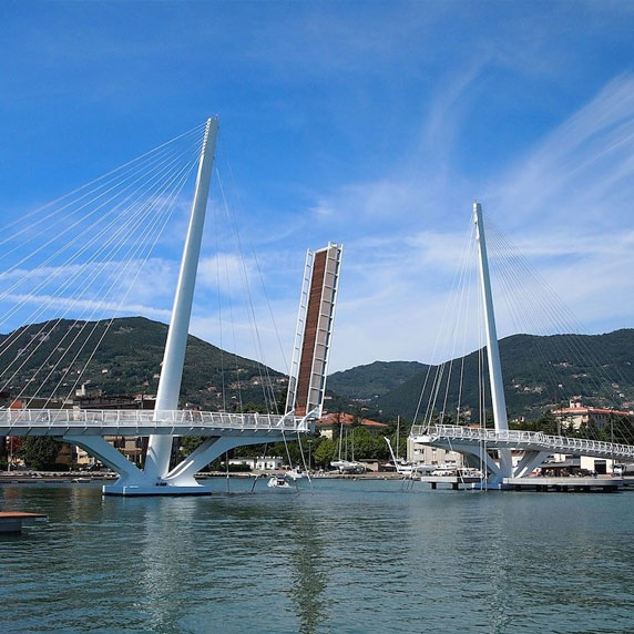 Lungomare and Thaon di Revel Bridge
