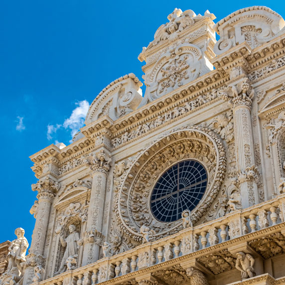 Facade of the Basilica of Santa Croce in Lecce