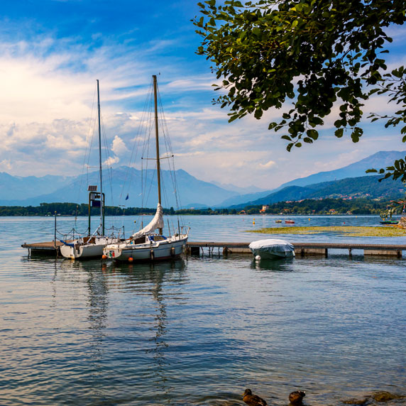 Water activities at Lago di Viverone
