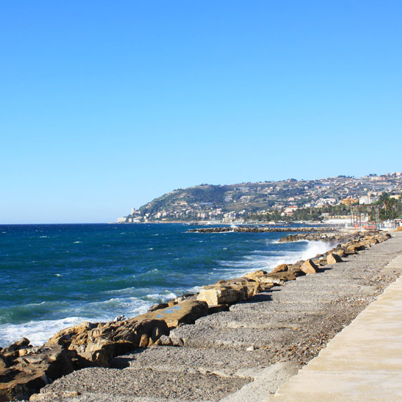 Liguria coastline near Turin