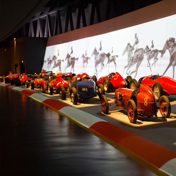 Classic car exhibition at the Automobile Museum