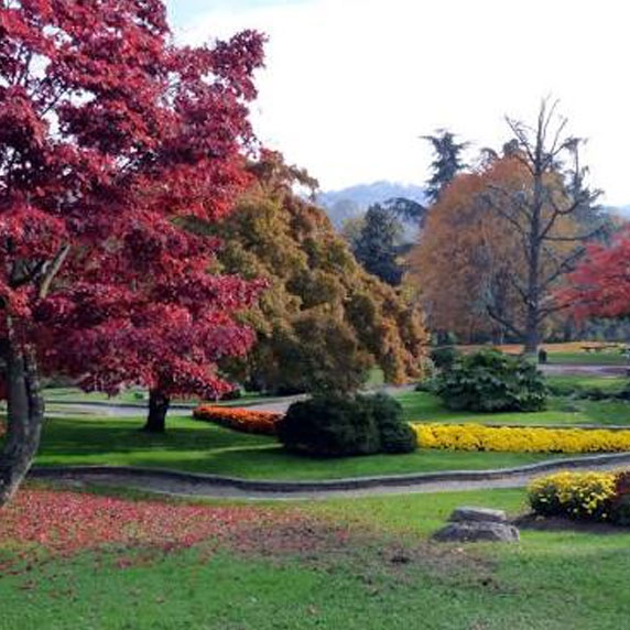 Walking through the gardens of Valentino Park